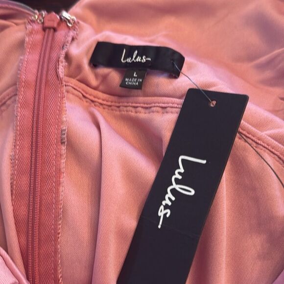 Lulu’s Garden Radiance Pink Floral Print Organza Tiered Maxi Dress - Picture 5 of 5